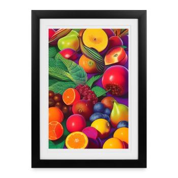 Fruit - Affiche encadrée (27 × 37 cm) - noir - Devant