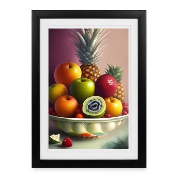 Fruit - Affiche encadrée (27 × 37 cm) - noir - Devant