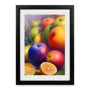 Fruit - Affiche encadrée (27 × 37 cm) - noir - Devant