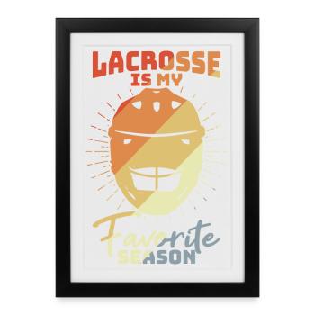 Motivation de la crosse - Affiche encadrée (27 × 37 cm) - noir - Devant