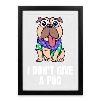 Puppy Statement Pets Favorite Pet Pet - Framed poster (27 × 37 cm) - black - Front