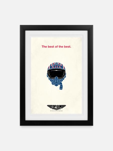 Top Gun Special Design The Best Of The Best - Gerahmtes Poster (27 × 37 cm) - Schwarz