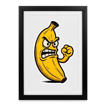 Bad Banana Vibes - Framed poster (27 × 37 cm) - black - Front