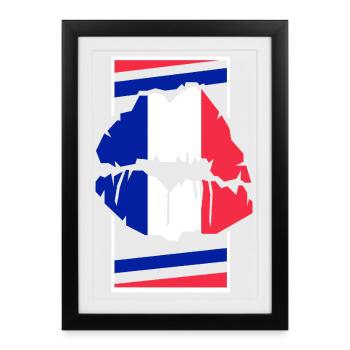 France - Framed poster (27 × 37 cm) - black - Front