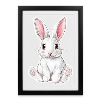 Hare - Framed poster (27 × 37 cm) - black - Front
