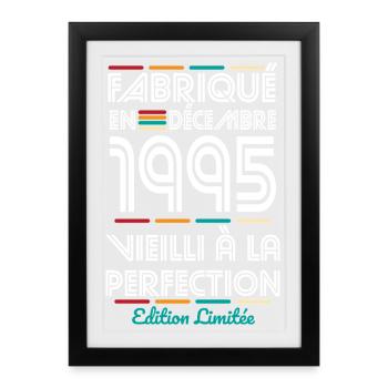 30 Year Anniversary - Made in December 1995 - Framed poster (27 × 37 cm) - black - Front