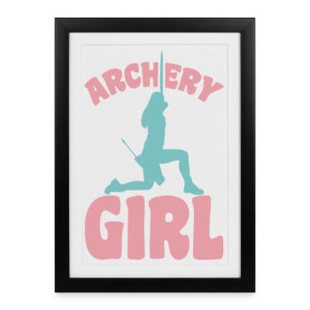 Archer Girl - Framed poster (27 × 37 cm) - black - Front