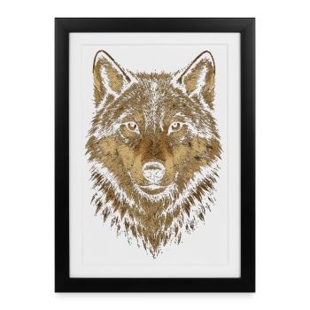 Wolf's Design - Framed poster (27 × 37 cm) - black - Front