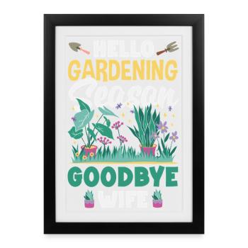 Garden & Plant Lovers Gifts - Framed poster (27 × 37 cm) - black - Front