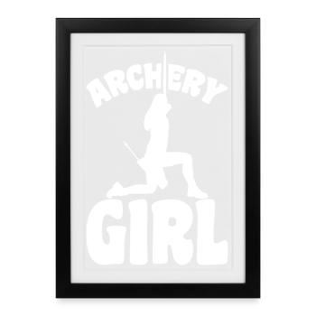 Archer - Affiche encadrée (27 × 37 cm) - noir - Devant