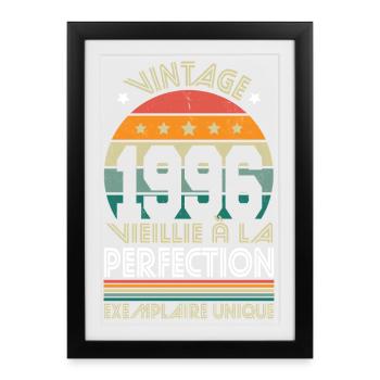 1996 – Vintage – Unique copy - Framed poster (27 × 37 cm) - black - Front