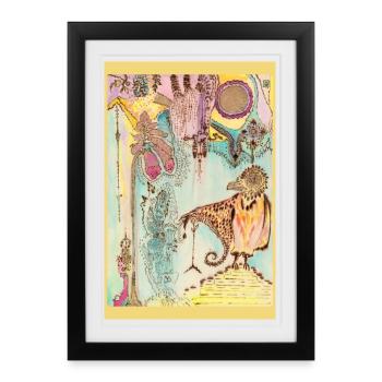 Édit des Oiseaux de Rêve - Affiche encadrée (27 × 37 cm) - noir - Devant