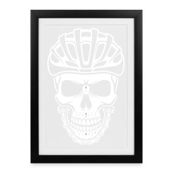 Vélo de route Vélo Vélo Sport Vélo VTT - Affiche encadrée (27 × 37 cm) - noir - Devant