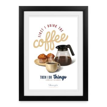 Gilmore Girls Ikonisches Lorelai Gilmore Zitat - Gerahmtes Poster (27 × 37 cm) - Schwarz - Vorne