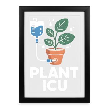 Plant Icu Plant Rescuer Pfnaze - Framed poster (27 × 37 cm) - black - Front