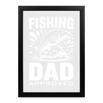Ange Papa - Affiche encadrée (27 × 37 cm) - noir - Devant