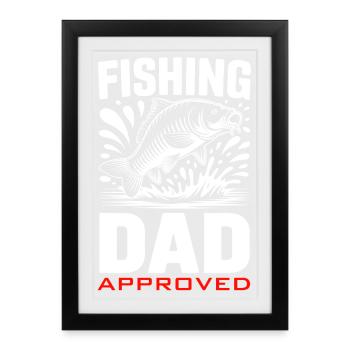 Ange Papa - Affiche encadrée (27 × 37 cm) - noir - Devant
