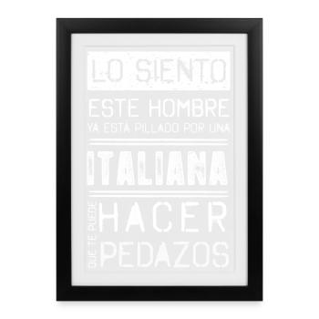 I'm sorry this man is already caught by an i... - Framed poster (27 × 37 cm) - black - Front