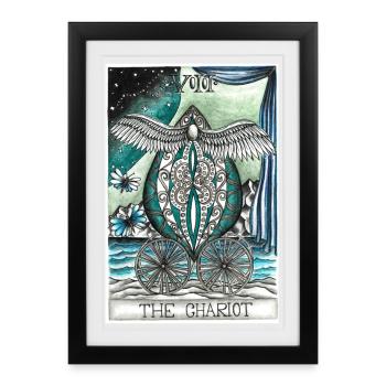 The Chariot - Framed poster (27 × 37 cm) - black - Front