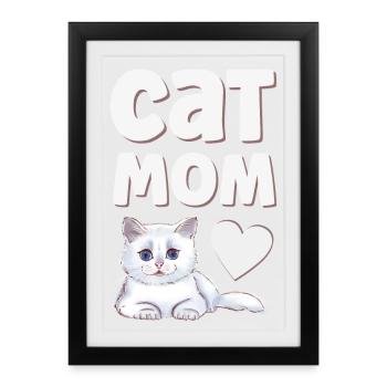 Chats Chats - Affiche encadrée (27 × 37 cm) - noir - Devant