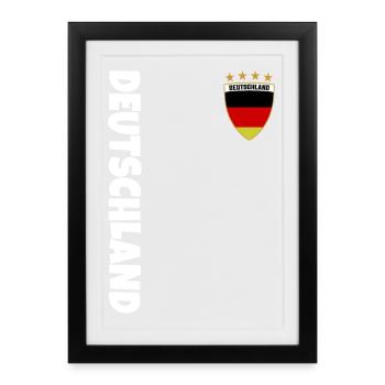Fußball Deutschland EM 2024 Meister - Gerahmtes Poster (27 × 37 cm) - Schwarz - Vorne