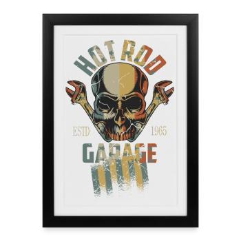 Hot Rod - Affiche encadrée (27 × 37 cm) - noir - Devant
