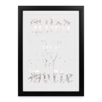 "Alled Dufte" cooler berliner Spruch - Gerahmtes Poster (27 × 37 cm) - Schwarz - Vorne