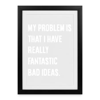 My problem - Framed poster (27 × 37 cm) - black - Front