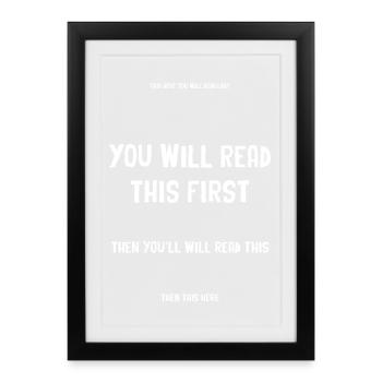 Psychology of Graphic Design - Framed poster (27 × 37 cm) - black - Front
