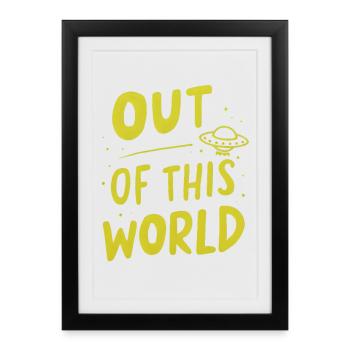 Hors de ce monde - Affiche encadrée (27 × 37 cm) - noir - Devant
