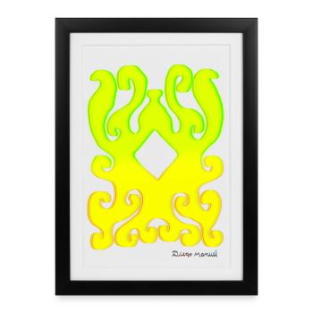 forms-tapestry-2023-2_-12- - Affiche encadrée (27 × 37 cm) - noir - Devant