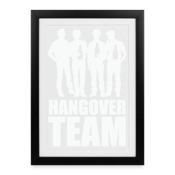 Hangover Team - Framed poster (27 × 37 cm) - black - Front