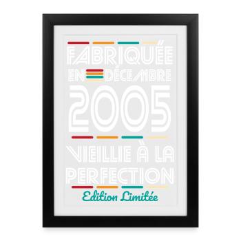 20 Year Anniversary - Made in December 2005 - Framed poster (27 × 37 cm) - black - Front