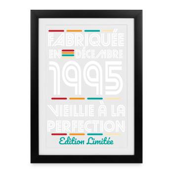 30 Year Anniversary - Made in December 1995 - Framed poster (27 × 37 cm) - black - Front