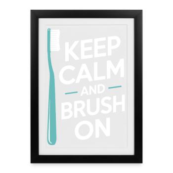 Precision Dental Engineering Artwork  - Framed poster (27 × 37 cm) - black - Front