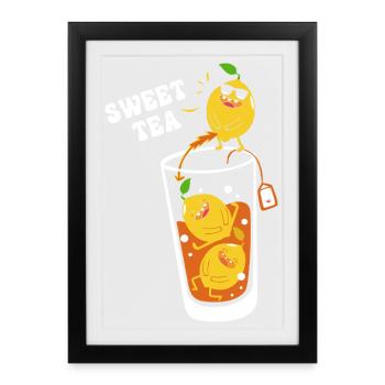 Chai Tee Sweet Tea - Framed poster (27 × 37 cm) - black - Front