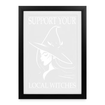 Witch Women Black Humor - Framed poster (27 × 37 cm) - black - Front