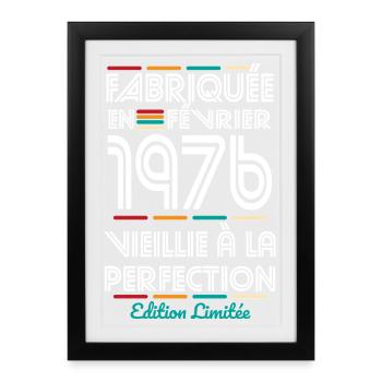 50th Anniversary - Made in February 1976 - Framed poster (27 × 37 cm) - black - Front