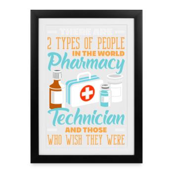 Pharmacist Pharmaceutical Technical - Framed poster (27 × 37 cm) - black - Front