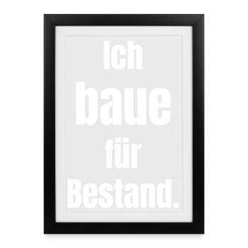 I build for existing buildings - Framed poster (27 × 37 cm) - black - Front