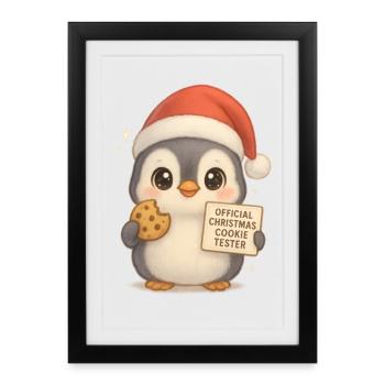 Pain d’épices du Pingouin - Affiche encadrée (27 × 37 cm) - noir - Devant