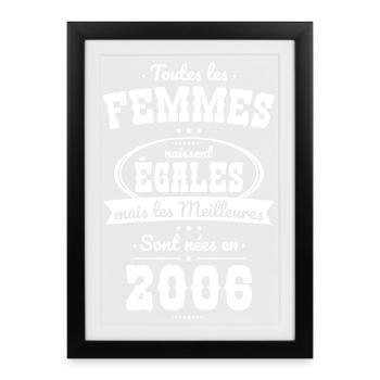 20 years old - The best were born in 2006 - Framed poster (27 × 37 cm) - black - Front