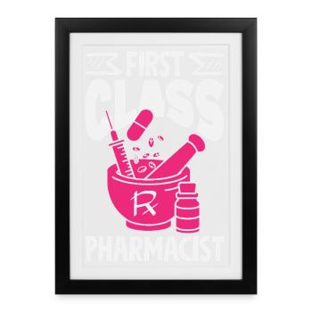 Pharmacist Pharmaceutical Technical - Framed poster (27 × 37 cm) - black - Front