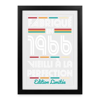 1966 – Made – Aged to perfection - Framed poster (27 × 37 cm) - black - Front