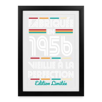 1956 – Made – Aged to perfection - Framed poster (27 × 37 cm) - black - Front