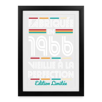 1966 – Made – Aged to perfection - Framed poster (27 × 37 cm) - black - Front