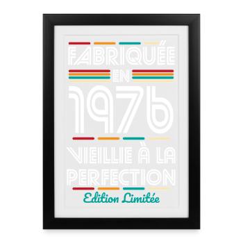 1976 – Made – Aged to perfection - Framed poster (27 × 37 cm) - black - Front