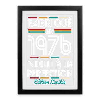 1976 – Made – Aged to perfection - Framed poster (27 × 37 cm) - black - Front