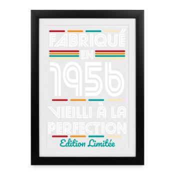 1956 – Made – Aged to perfection - Framed poster (27 × 37 cm) - black - Front