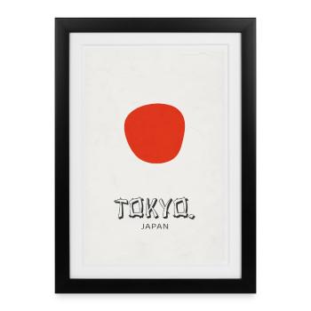Affiche Tokyo – Déclaration de design moderne - Affiche encadrée (27 × 37 cm) - noir - Devant